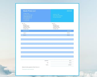 Invoice Template For Business Invoice | Customizable and Printable