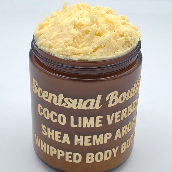 Refreshing Coco Lime Verbena Body Butter - All-Natural Shea & Hemp