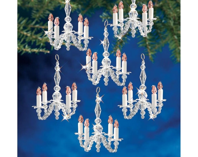 The Beadery Christmas Chandeliers Holiday Beaded Ornament Kit Etsy