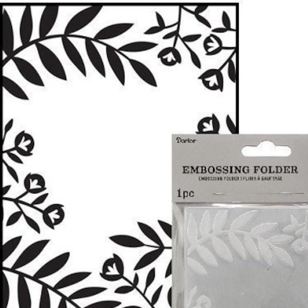 Darice Flowers & Leaves Embossing Folder | Cards Cardmaking | Papercrafts