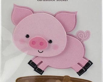 Doodlebug Doodle-Pops Farm Animals 3D Stickers | Choice of | Dimensional Stickers | Cardstock Stickers