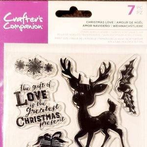 Selos de duendes de Natal da Crafter's Companion ~ Selos de Natal de Elfos ~ Selos de Natal transparentes de elfos