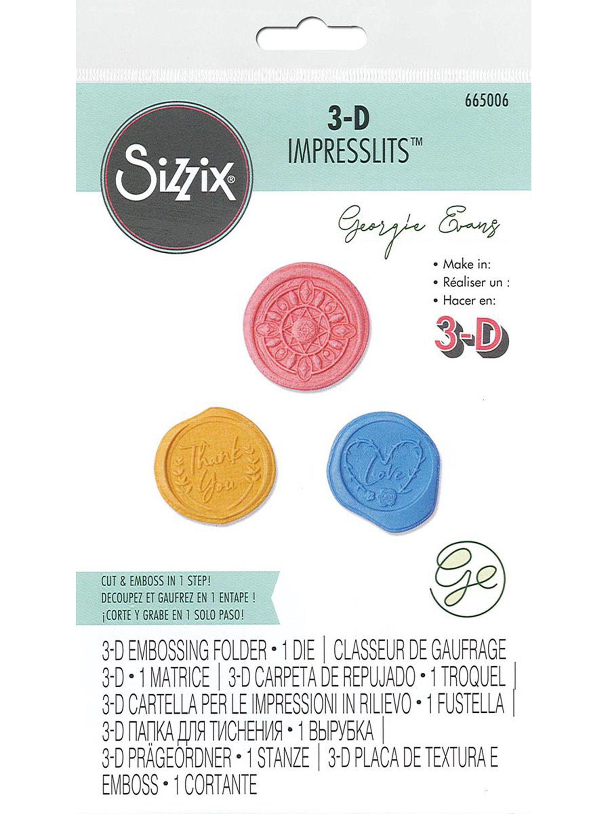 Sizzix 3D Wax Seals Embossing Folder Embossing Folders Etsy