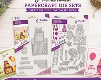 Presents Create-A-Card Concept Dies Bundle: Card Making Supplies - Metal Dies by Crafter's Companion