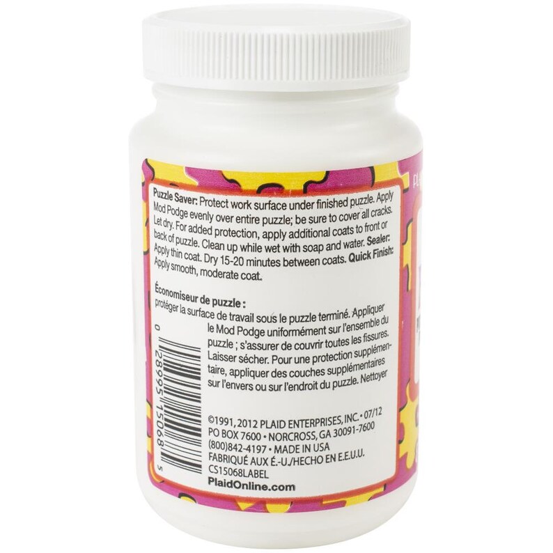 Mod Podge Puzzle Saver – 118 Ml – Vielseitiger Kleber, Versiegelung & Lack Zum Puzzles Konservieren
