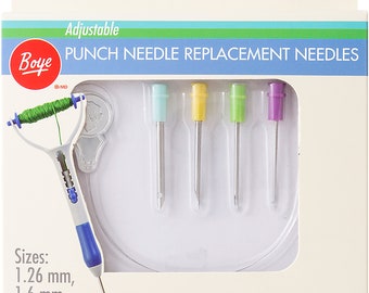 Punch Needle Replacement Set 4/Pkg Boye Needleart Punching Tools