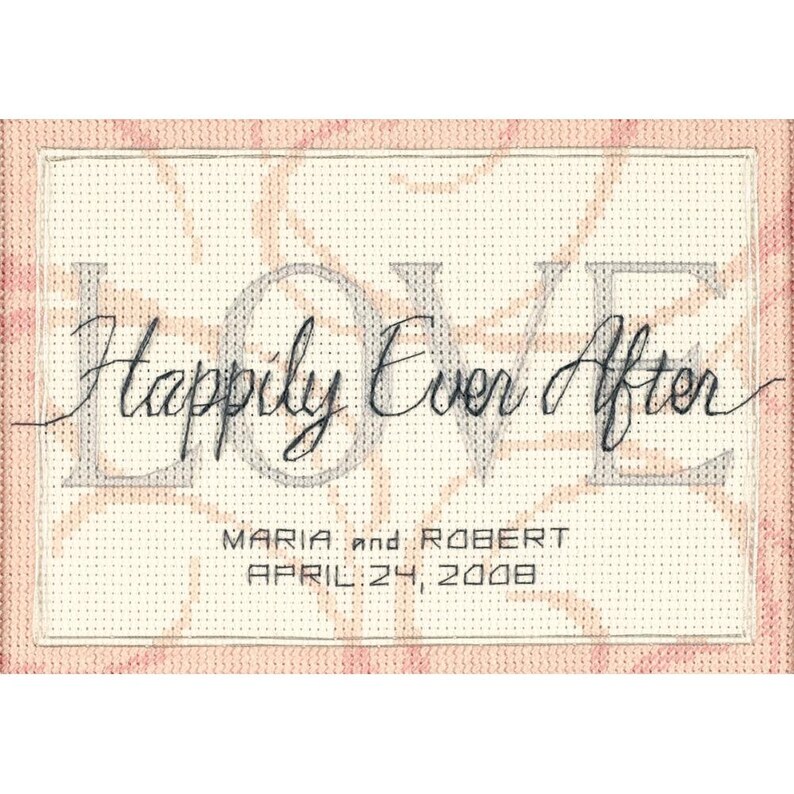 Dimensions Happily Ever After Counted Cross Stitch Kit 5X7