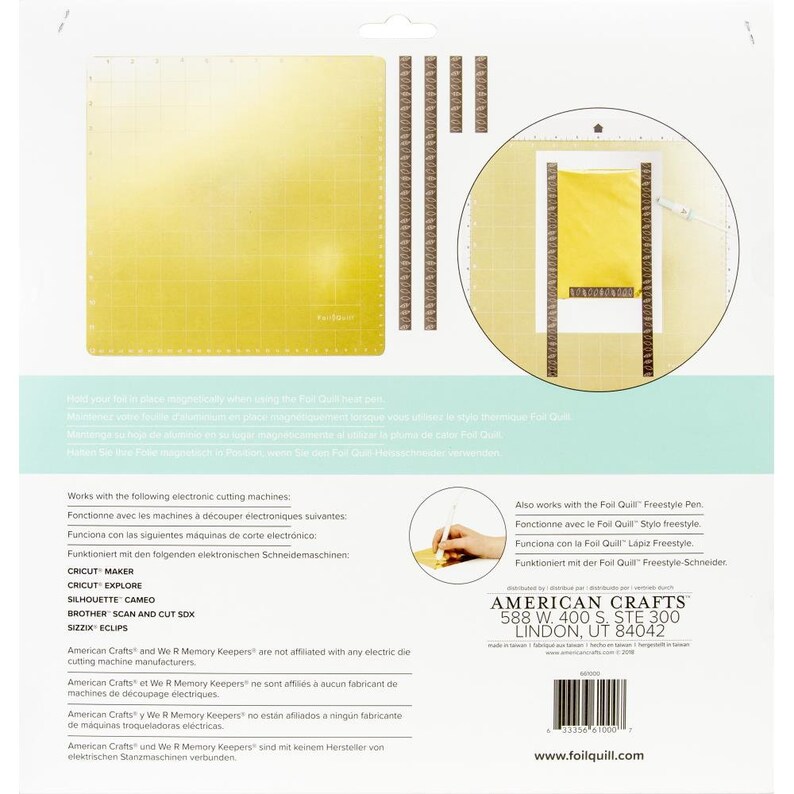 We R Memory Keepers Foil Quill 12x12 Foil Sheets, Gold - 15 Pack For DIY Crafting, Cardmaking, Scrapbooking