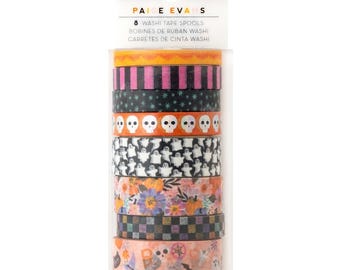 Paige Evans Tricks & Treats Washi Tape 8/Pkg | American Products Decorative Tape | Card Embellishments