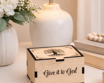 Personalized Tree of Life Prayer Box (God Box) - Small