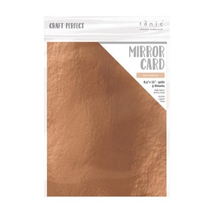 Rose Platinum High Gloss Mirror Cardstock | Craft Perfect Mirror Card