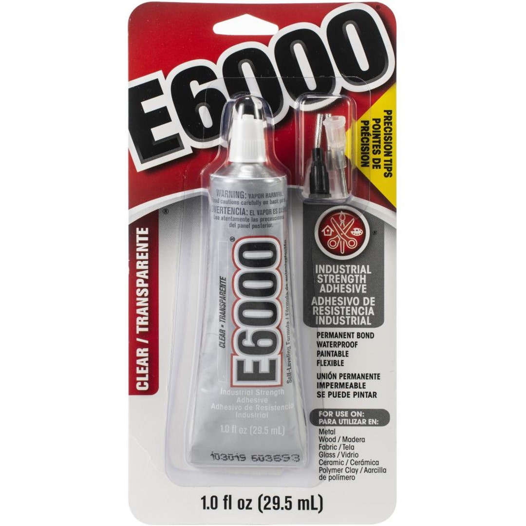 E6000 Clear Adhesive With Precision Tips Heavy Duty Glue Multi Purpose
