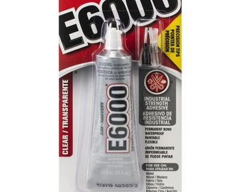 E6000 Clear Adhesive With Precision Tips | Heavy Duty Glue | Multi Purpose