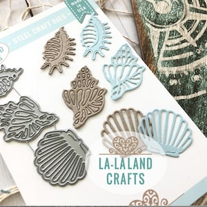 Sea Shells Metal Dies | La La Land Dies | Scrapbooking Cardmaking Supplies