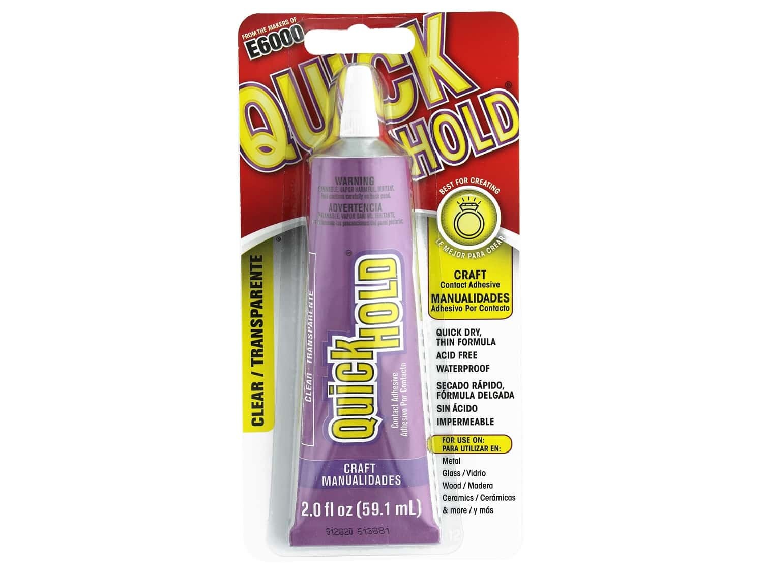 E-6000 Quick Hold Glue, 1 Oz Tube