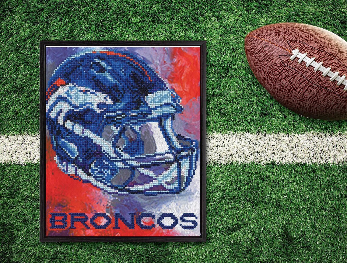 Leisure Arts NFL Team Denver Broncos Diamond Art Kit Etsy