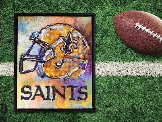 New Orleans Saints NFL Team Diamond Art Kit Leisure Arts 