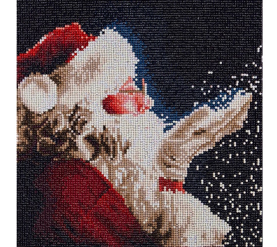 Santa Claus Holiday Edition Diamond Art Christmas Diamond Dotz Full Drill  Leisure Arts 