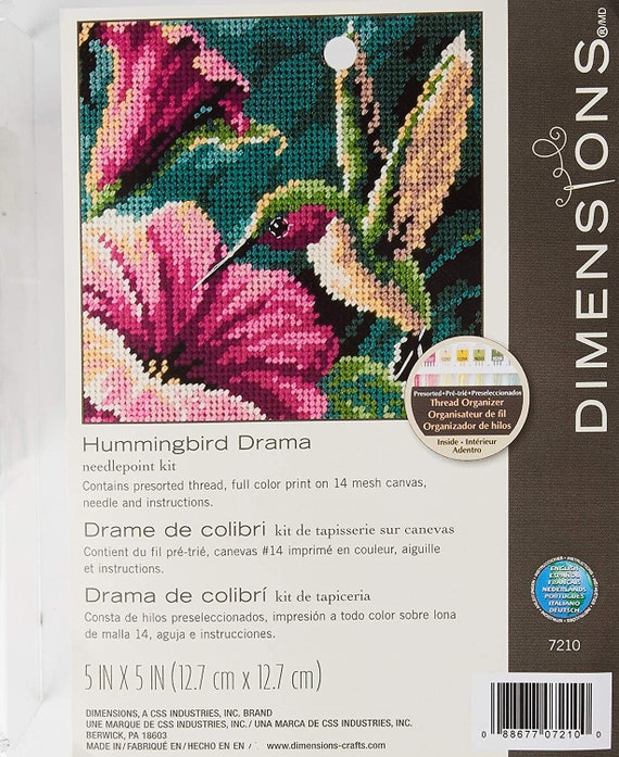 Dimensions 14 x 14 | Fabric-Red | 1 Set Needlepoint Kit