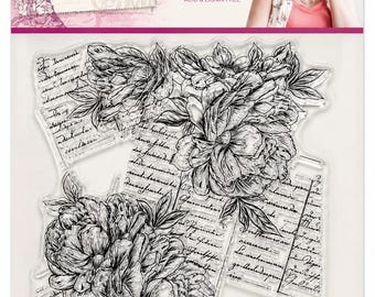 Provencal Peony Stamp by Crafter's Companion from the Parisian Collection By Sara Davis