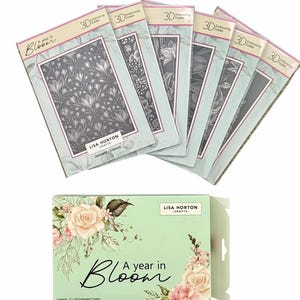 A Year In Bloom - 2025 by Lisa Horton Crafts Limited Edition 3D Embossing Folders