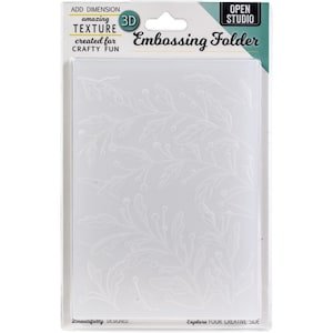 Gracious Leaves 3D Embossing Folder | Memory Box Folder | Cardmaking ...