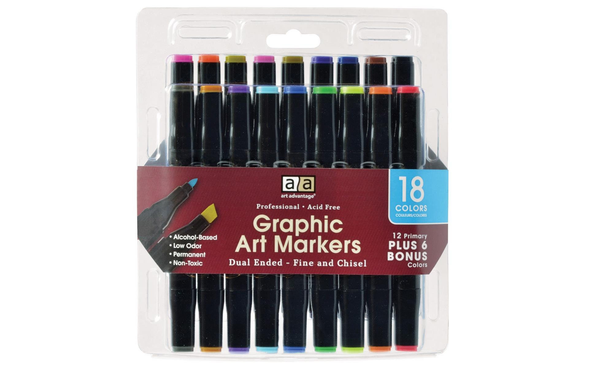 Le Pen Flex Set Pastel Colors 6 Pack Markers Smear Resistant Markers  Non-toxic Markers 6 Pc Assorted Colors Marvy Uchida 