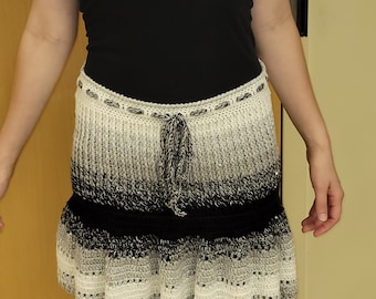 Hand Crocheted Skater Skirt