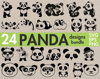 Download Panda Svg Bundle Etsy