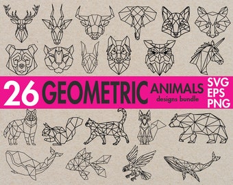 Download Geometric Animals Etsy