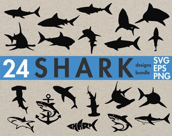 Download Shark Svg Files Etsy