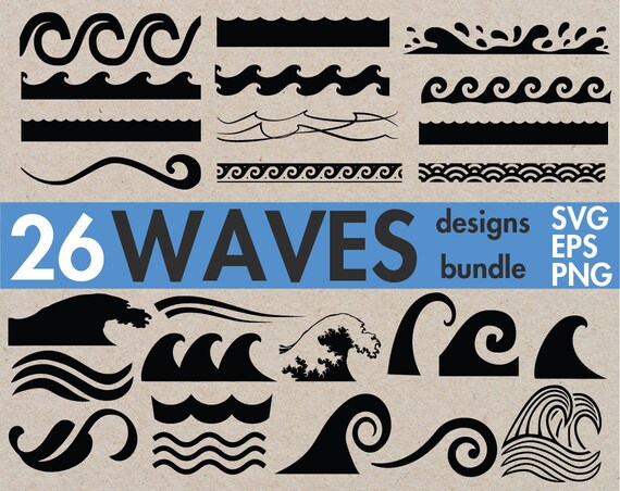 Waves SVG Bundle Waves SVG Files for Cricut Waves Svg Cut - Etsy Finland