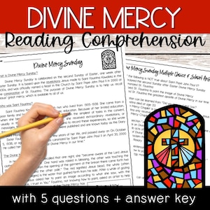 Leitura e Perguntas sobre o Domingo da Divina Misericórdia | Páscoa | Santa Faustina | Recursos Religiosos e de Educação Domiciliar Católica