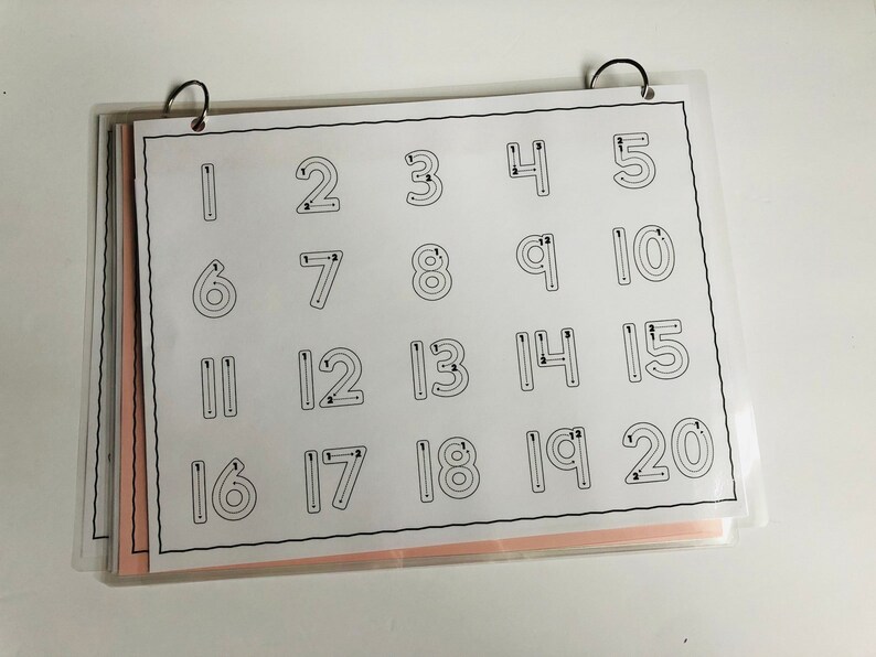 Letter and Number Formation Tracing Sheets Handwriting Etsy