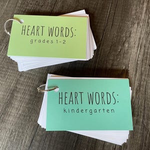Op UFLI uitgelijnde hoogfrequente woordflitskaarten | Woorden met onregelmatige harten, kleuterschool - eerste - tweede leerjaar | Wetenschap van het lezen | Geluid: