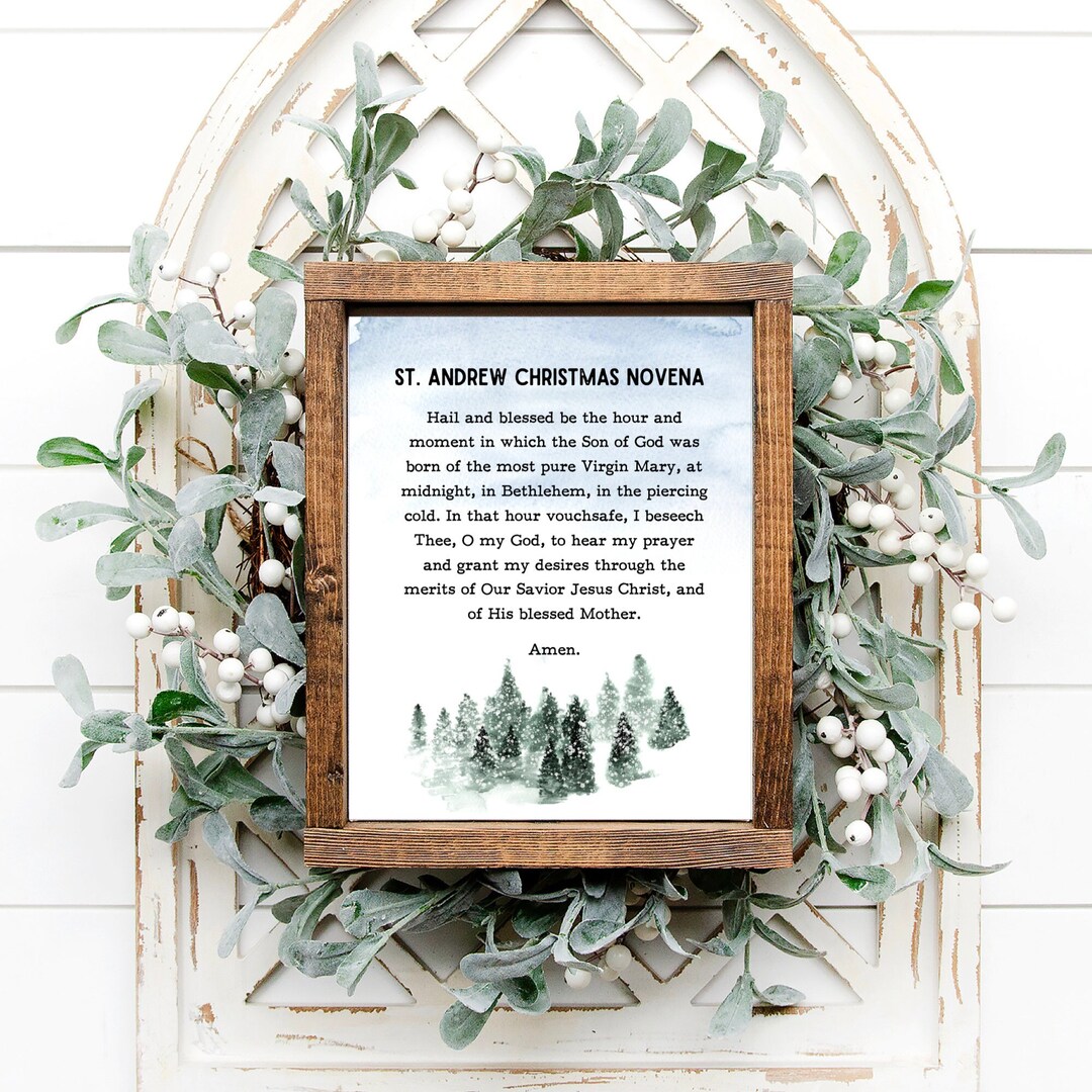 St. Andrew Christmas Novena Printable 8 X 10 - Advent Prayers - Digital ...