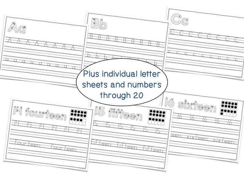 Letter and Number Formation Tracing Sheets | Handwriting | Preschool ...