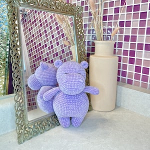 Hippo Crochet Pattern, Hippopotamus Amigurumi Pattern, PDF Download, DIY, Handmade