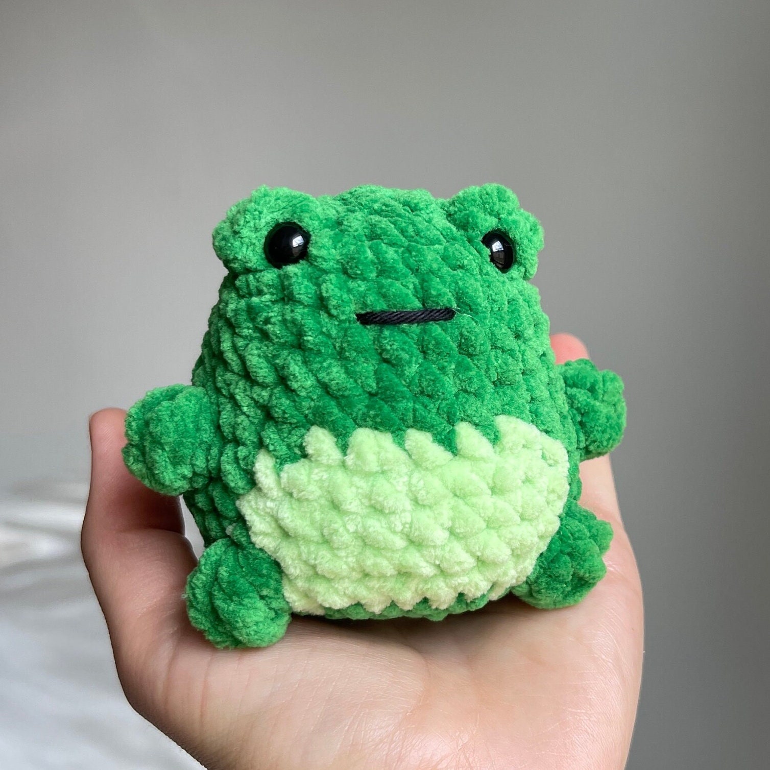 NO SEW Frog Amigurumi Crochet Pattern, Beginner Friendly, Easy, Video Tutorial Included