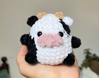 Low-Sew Cow, Mini Amigurumi, Beginner Friendly