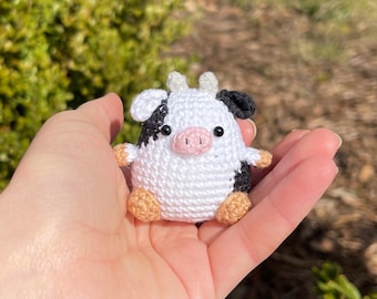 Tiny Cow Crochet Pattern, Amigurumi, PDF Instant Download, DIY