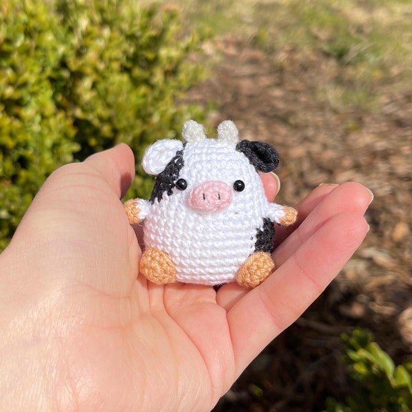 Tiny Cow Crochet Pattern, Amigurumi, PDF Instant Download, DIY