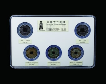 antique chinese antique The genuine coins of the five emperors of China are used to attract wealth and ensure safety.