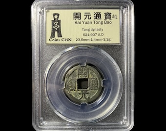 antiguidade chinesa antiga antiguidades chinesas, moedas antigas, moeda de cobre Tongbao de Huichang Kaiyuan na Dinastia Tang
