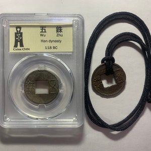 antique chinese antique Five baht coins of Han Dynasty in China，Professional Coin Display-coinsCHN