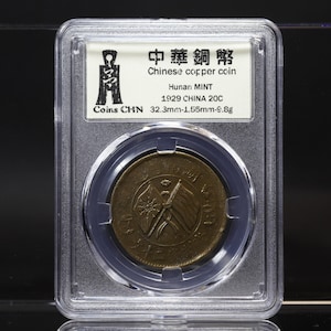 Chinese koperen munt gemaakt in de provincie Hunan, Professionele Munt Display-coinsCHN