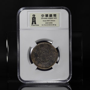 antique chinese antique 200 Wen coins made in Henan Province of the Republic of China，Professional Coin Display-coinsCHN