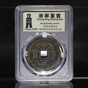 antique chinese antique Chinese coin, Chongning treasure of Song Dynasty，Professional Coin Display-coinsCHN