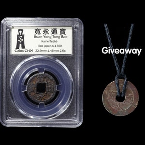 Rare iron coin，Genuine Edo Japan Coin, Kanei Tsuho，Professional Coin Display-coinsCHN，coins