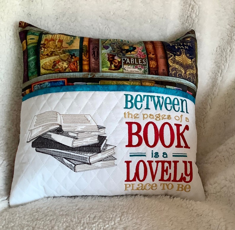 Classic Books Reading Pillow Pocket Pillow Gift for Book Etsy